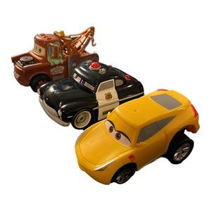 Disney Pixar Cars Lot (3) Truck Mater Sheriff Cruz